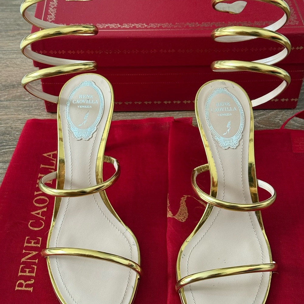 Rene Caovilla Cleo Gold
